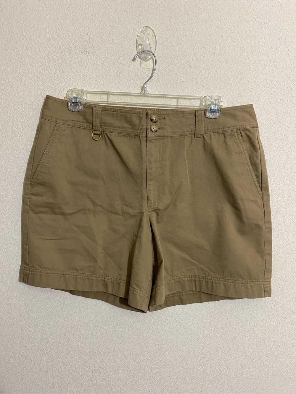 NWOT RALPH LAUREN Khaki Walking Shorts Women's Size 16
